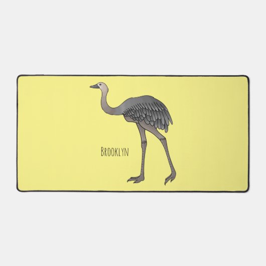 Illustration d'oiseau de rhée (Recto)