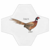 Illustration d'oiseau faisan à cou circulaire (Plat)