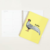 Illustration d'oiseau faisan d'argent (Devant avec enveloppe)