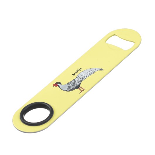 Illustration d'oiseau faisan d'argent (Devant angulaire)