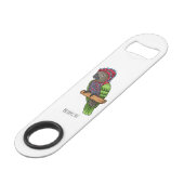 Illustration d'oiseau perroquet à tête de faucon (Dos Angle)