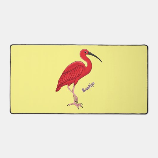 Illustration d'oiseau Scarlet ibis (Recto)