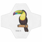 Illustration d'oiseau toucain à bec de Keel (Plat)