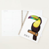 Illustration d'oiseau toucain à bec de Keel (Devant avec enveloppe)