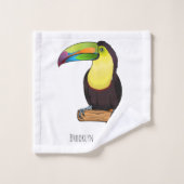 Illustration d'oiseau toucain à bec de Keel (Gant de toilette)