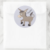 Illustration Donkey nom personnalisé autocollants  (Sac)