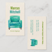 Illustration d'origine Accueil Cartes de visite in (Devant / Derrière)