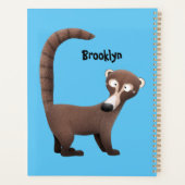 Illustration drôle curieuse de dessin animé de coa (Dos)