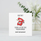 Illustration drôle de carte de retrait de téléphon (Debout devant)