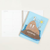 Illustration drôle de morse joyeux (Devant avec enveloppe)