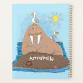 Illustration drôle de morse joyeux (Dos)