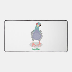 Illustration drôle de pigeon curieux