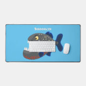 Illustration drôle de piranha affamée (Clavier et souris)
