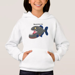 Illustration drôle de piranha affamée