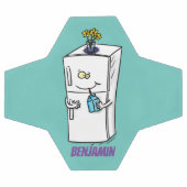 Illustration drôle de réfrigérateur (Plat)