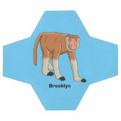 Illustration drôle de singe proboscis (Plat)