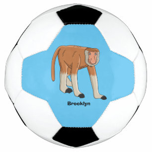 Illustration drôle de singe proboscis
