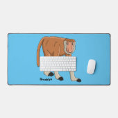 Illustration drôle de singe proboscis (Clavier et souris)