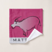 Illustration du bison d'eau 2 chinois Ox Nom de l' (Gant de toilette)