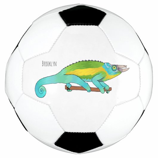 Illustration du caméléon de Jackson (Devant)