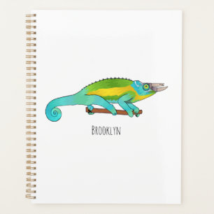 Illustration du caméléon de Jackson