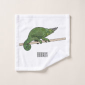 Illustration du caméléon de Jackson (Gant de toilette)
