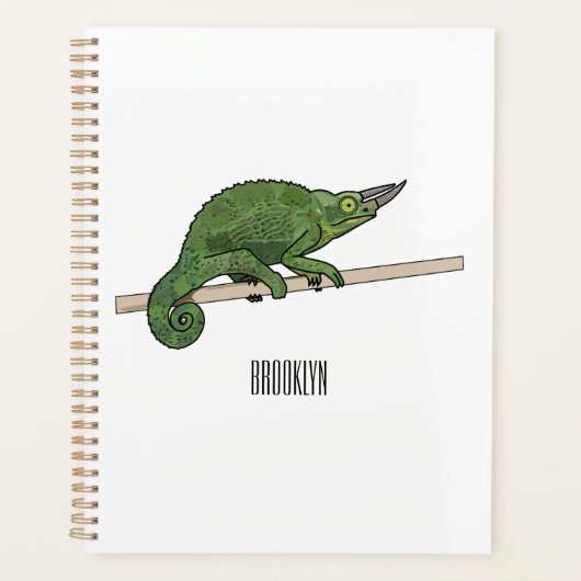 Illustration du caméléon de Jackson (Devant)
