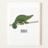 Illustration du caméléon de Jackson (Dos)