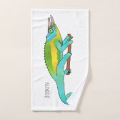 Illustration du caméléon de Jackson (Serviette à main)