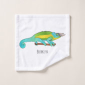 Illustration du caméléon de Jackson (Gant de toilette)