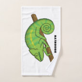 Illustration du caméléon de la parson (Serviette à main)