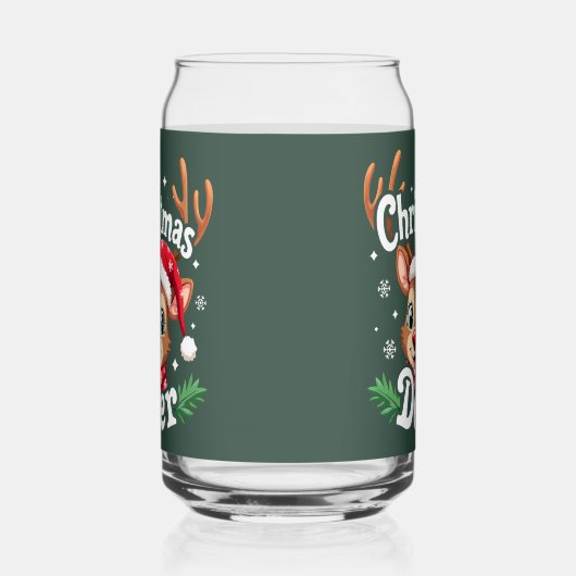 Illustration du cerf de Noël mignon (Gauche)