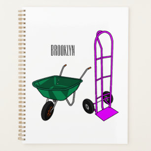 Illustration du chariot à roues et du chariot à ma