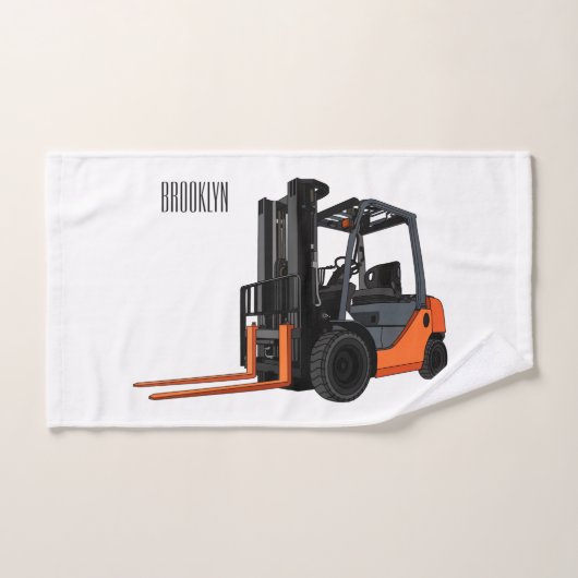 Illustration du chariot élévateur (Serviette à main)