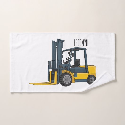 Illustration du chariot élévateur (Serviette à main)
