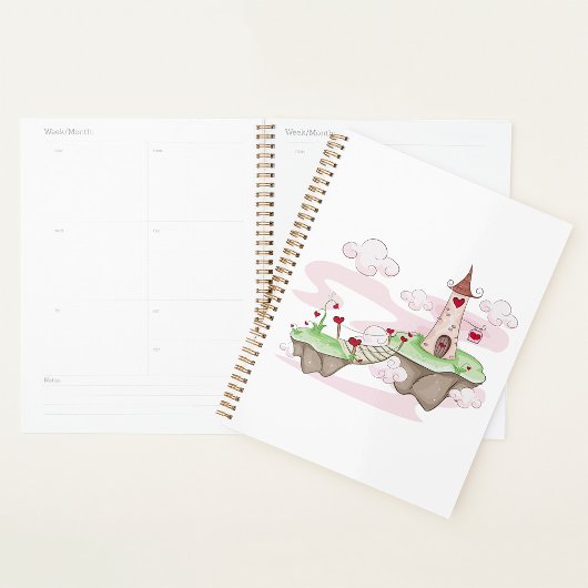 Illustration du château d'amour flottant Imaginair