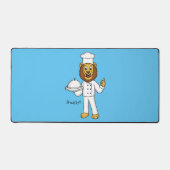 Illustration du chef mignon lion (Recto)