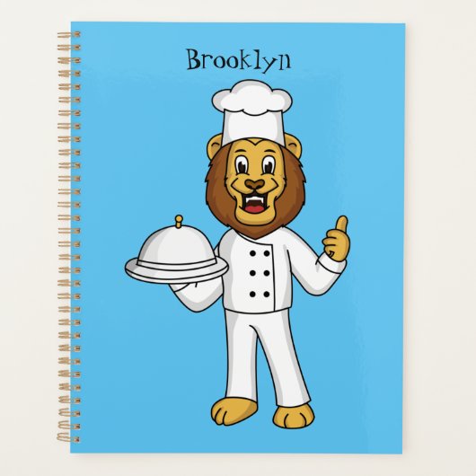 Illustration du chef mignon lion (Devant)