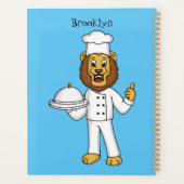 Illustration du chef mignon lion (Dos)