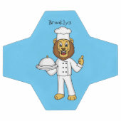 Illustration du chef mignon lion (Plat)