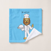 Illustration du chef mignon lion (Gant de toilette)