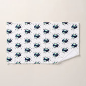 Illustration du coléoptère bleu brillant (Serviette à main)