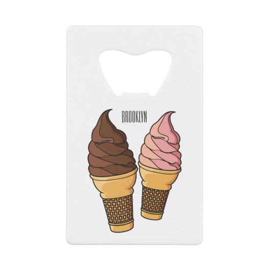 Illustration du cône de crème glacée (Devant)