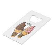 Illustration du cône de crème glacée (Dos Angle)