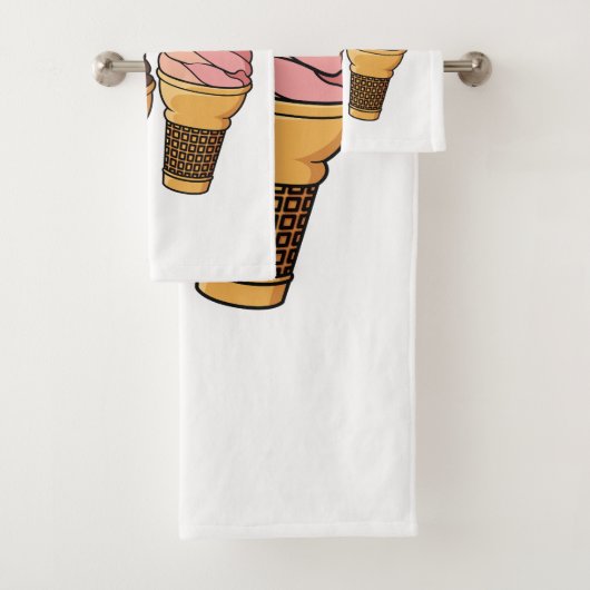 Illustration du cône de crème glacée (En situation)