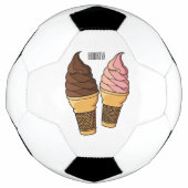 Illustration du cône de crème glacée (Devant)