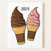 Illustration du cône de crème glacée (Dos)