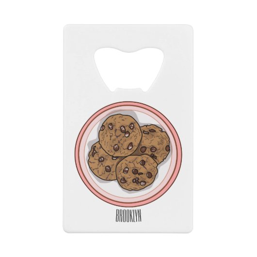 Illustration du cookie de puce à chocolat (Devant)