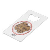 Illustration du cookie de puce à chocolat (Devant Angle)