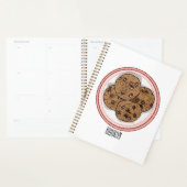 Illustration du cookie de puce à chocolat (Devant avec enveloppe)